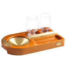 From wood boxed whiskey sets engraved with his name to etched glencairn glasses, our gift ideas will add a touch of refinement to any birthday, anniversary, christmas holiday, or special occasion. Wooden Cigar Ashtray With Both Glass Cups Set Whiskey Glass Tray With Cigar Holder Cigar Accessory Gift For Men T107 Ashtrays Aliexpress