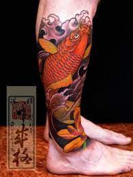 Love This Lower Leg Koi Tattoo Koi Tattoo Koi Tattoo Sleeve Koi Tattoo Design