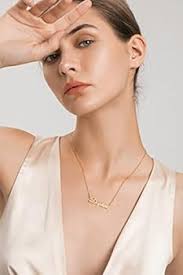 UMAGICBOX Exquisite Personalized Name Necklace|Choose from 14 Font  Styles|Customizable 18K Gold Plated Stainless Steel & Sterling Silver  Pendant|Unique Gift for Her, Gold Plated : Amazon.ie: Fashion