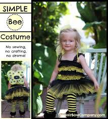 This year we have a couple sweet costumes to share including this bumble baby bee costume diy that includes momma as a flower the bee is attached to… obviously. Easy Bumblebee And Ladybug Costumes The Hair Bow Company Boutique Clothes Bows