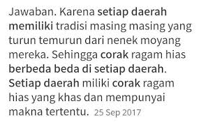 We did not find results for: Mengapa Di Setiap Daerah Memiliki Corak Ragam Hias Yang Berbeda Brainly Co Id