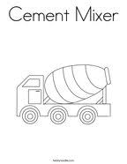 Color online with this game to color vehicles coloring pages and you will be able to share and to create your own gallery online. Cement Mixer Coloring Page Twisty Noodle