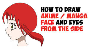 Highlight all the edges and do the necessary coloration. How To Draw An Anime Manga Face And Eyes From The Side In Profile View Easy Step By Step Drawing Tutorial How To Draw Step By Step Drawing Tutorials
