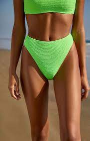 Pacsun High Waisted Bikini Bottoms Smocked Bikini Bikinis