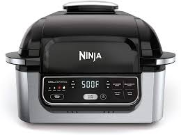 The grill will tell you when to add the steak. Amazon Com Ninja Foodi 5 In 1 Indoor Grill With Air Fry Roast Bake Dehydrate Ag302 Black And Silver Kitchen Dining