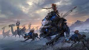 Machine Hunters By Sandara Deviantart Com On Deviantart Horizon Zero Dawn Horizon Zero Dawn Aloy Horizons