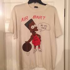 90 S Black Bart Simpson Shirt Vintage Bootleg Bart T Shirt Michael Jordan Air Jordan Air Bart 1990 S Bootleg Bart Jordan Outfits T Shirt