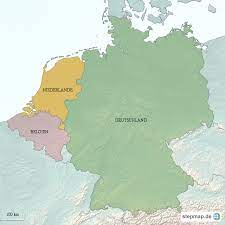 Bulgarien, kasachstan, kroatien, rumänien, schweiz, slowakei, spanien, weißrussland; Nachbarlander Der Niederlande 4 Von Occi Landkarte Fur Europa