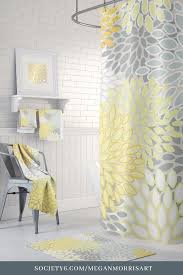 Bathroom Sets Shower Curtains Rugs And Towels Yellow And Gray Bathroom Accessories In 2020 Yellow Shower Curtains Gray Bathroom Decor Grey Bathrooms