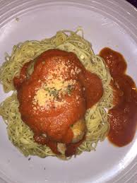 Slow cooker chicken parmesaneveryone's favorite made quick and easy in the slow cooker!recipe: Homemade Chicken Parmesan Over Angel Hair Pasta W A Made From Scratch Tomato Basil Sauce Food