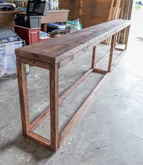 30 Diy Sofa Console Table Tutorial In 2020 Diy Sofa Table Diy Console Table Diy Sofa