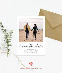 Create your own save the date cards at shutterfly. Photo Save The Date Template Photo Save Our Date Printable Etsy Save The Date Templates Save The Date Postcards Wedding Saving