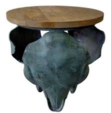 Skull pen holder skull makeup brush holder pen holder dressing table office desk storage box green plant flower pot halloween skull(black) 4.8 out of 5 stars 316 $19.88 $ 19. Casa Padrino Designer Side Table Bull Skull Gray Antique Green Natural 46 X 40 X H 53 Cm Living Room Furniture
