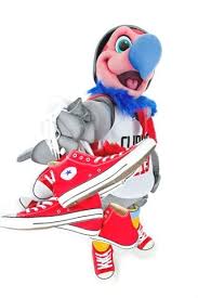 It's got a helmet and knee pads for when it's doing its stunts. Photos Meet Chuck The La Clippers Mascot Los Angeles Clippers Mascot Chucks Photo