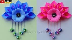 Its a wall hanging craft ideas.paper flower wall hanging.we can learn from this video how to make beautiful wallmate at home. Newspaper Craft Ideas Easy Wall Hanging Flower