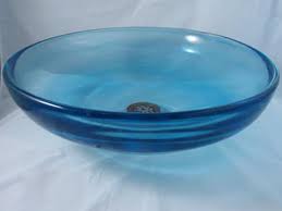 ice blue glass vessel sink by bear