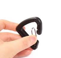 8PC Plastic Triangle Carabiner Buckle Clip Hook Backpack Keychain Camping Hiking