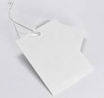 Customized Matt Cardboard Hang Tag Garment for Clothing, blank