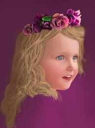 Portrait of my little princess done by me😊😊
