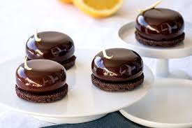 Entremets Individuels Chocolat Et Orange Empreinte Sucree Chocolat Recette Glacage Chocolat Chocolat Orange