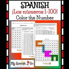 Numbers Spanish 1 100 Worksheet With Hundreds Chart Fun