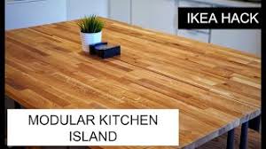 My ikea numerar butcherblock countertop saga continues. Ikea Hack Modular Hammarp Butcher Block Kitchen Island Youtube