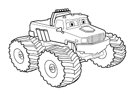 30 truck coloring book page for kids. Awesome Cartoon Monster Truck Coloring Page Free Printable Coloring Pages For Kids