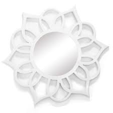 Fuse french décor and a feel for modern art. Patton Wall Decor White Round Ornate Accent Wall Mirror Buy Online In Botswana At Botswana Desertcart Com Productid 77918887