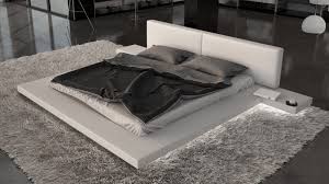 lit adulte design blanc avec lumieres 180x200 cm kiara gdegdesign