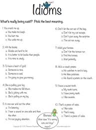 Fall Idiom Worksheets Idioms And Phrases Idioms Language Therapy Activities
