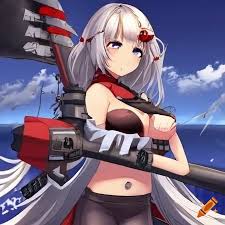Neu desura from space battleship yamato 2202: warriors of love as a  shipgirl from azur lane on Craiyon