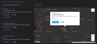 A Dark Theme Store Locator Map Designed For A Customer An Example Of A Customized Store Locator Map Plugin Powered By Storepoint Sto Example Map Design Map