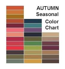 Autumn Seasonal Color Chart My Style Pinboard Fall Color