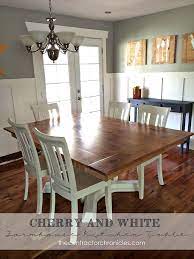Check spelling or type a new query. Cherry And White Farmhouse Table Revamp White Farmhouse Table Kitchen Table Chairs Farmhouse Table