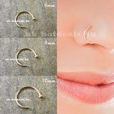 Rose Gold Small Open Nose Ring Hoop Cartilage Piercing Helix Ear Nose Hoop Gift Ebay Fashion Nose Rings Hoop Nose Piercing Hoop Nose Piercing Jewelry