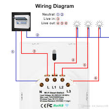 Triple light switch wiring diagram 3 separate lights with 3 separate. 2021 Touch Switch Crystal Glass Panel 1 2 3 Gang Light Wall Wifi Switch Compatible With Alexa Google Assistant Ifttt Us Stanard From Led Factory168 8 05 Dhgate Com
