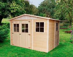Timbela M334 Abri De Jardin En Bois Exterieur Chalet En Pin Epicea 300x200 Cm 6 M Construction De Panneaux In 2020 Outdoor Structures Outdoor Structures