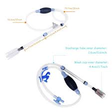 Wefond Aquarium Fish Tank Gravel Sand Cleaner Manual Squeeze Water Changer Siphon Water Filter With Adjustable Tu Fish Tank Gravel Aquarium Fish Tank Fish Tank