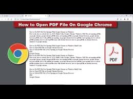 How to open a pdf in chrome. How To Fix Pdf File Not Opening With Google Chrome On Windows Youtube