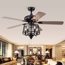 This ceiling fan is suitable for. Red Barrel Studio Balf 5 Blade Chandelier Ceiling Fan With Pull Chain And Light Kit Included Reviews Wayfair