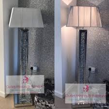 £123.51 * diamond crush sparkle crystal mirrored 4 tier display stand table. Mirrored Table Lamps And Lounge Lamps