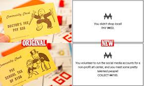 (2) you draw a card marked go to jailn; Hasbro Replaces Outdated Community Chest Cards In Monopoly In Woke Makeover Daily Mail Online