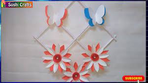 Need some creative diy wall art ideas for your blank walls? How To Make Beautiful Paper Flower Wall Hanging Video Dailymotion