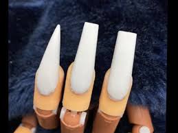 Send your nails pictures and become now one of our hand models! How To Shape Acrylic Nails Tapered Square Coffin Stiletto Acrylic Nails Tutorial Youtube