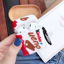 Compact cd spieler kind, boombox oder doch eine alternative? Kinder Bueno Etui Airpods 1 2 En Silicone Souple Design Chocolat Boitier De Chargement Pour Ecouteurs Sans Fil Bluetooth Apple Nouveaute Aliexpress