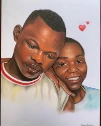 Happy customer 🎨🖼 DM for realistic portrait drawings Whatsapp  https://Wa.me/+263718202899 Wa.me/+263718202899