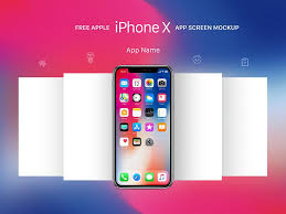 Free Apple Iphone X App Screen Mockup Psd Iphone Mockup Iphone Apple Iphone