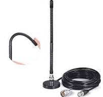Amazon.com: Bingfu 27MHz CB Radio Antenna Soft Whip Magnetic Base BNC &  PL259 Male Compatible with Cobra Midland Uniden Maxon President Portable ...