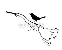 Bird On Tree Branch Tattoo Illustration Silhouette Of The Bird On Branch Tree With Images Bird On Branch Bird Silhouette Tree Branch Tattoo