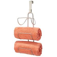 It will allow you to have free access to your paper towels whenever you need them. Mdesign Modern Decorative Metal Wire Over Shower Door Towel Rack Holder Organizer For Storage Of B Towel Holder Bathroom Towel Storage Bathroom Towel Storage